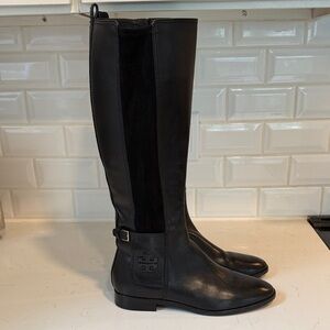 Tory Burch Black Over the Knee Boots 9.5